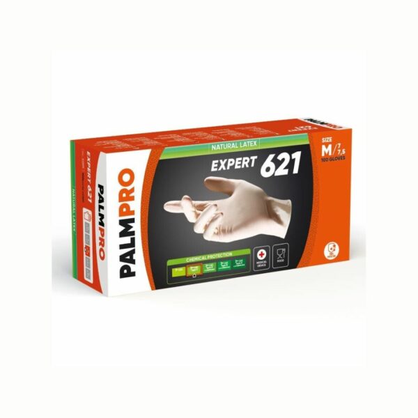 Guanti in lattice monouso con polvere PalmPro Expert 621 (esms) Conf. 100 pz