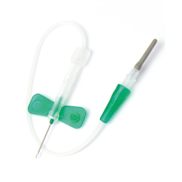 Ago farfalla con adattatore Luer con tubo da 180 mm 21Gx3/4"