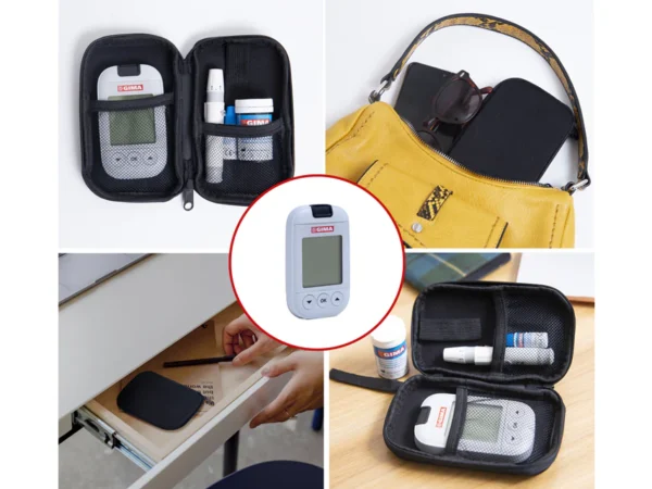 Kit Glucometro Completo con Accessori, Penna con Ago e Strisce di Monitoraggio Glicemia