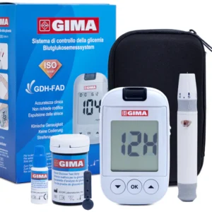 Kit Glucometro Completo con Accessori, Penna con Ago e Strisce di Monitoraggio Glicemia