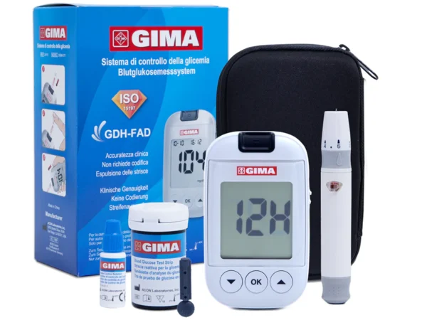 Kit Glucometro Completo con Accessori, Penna con Ago e Strisce di Monitoraggio Glicemia