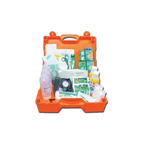 Cassetta Pronto Soccorso Aziendale GIMA – Kit Grande Allegato 1 con Sfigmomanometro